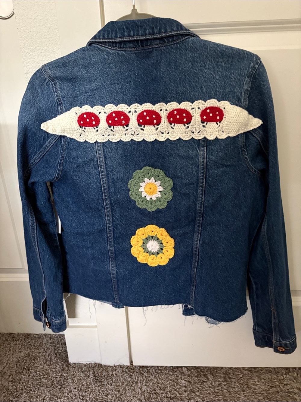 Nicole Miller Dark Blue Denim Jean Jacket